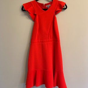 Chelsea28 Cross Front Ruffle Dress